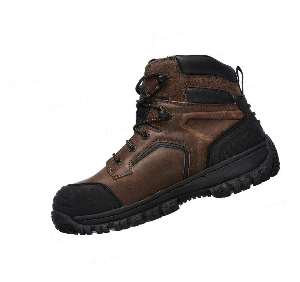 Zapatos De Trabajo Skechers Hartan - Onkin ST WP Hombre Marrones Oscuro | 5261X_AR