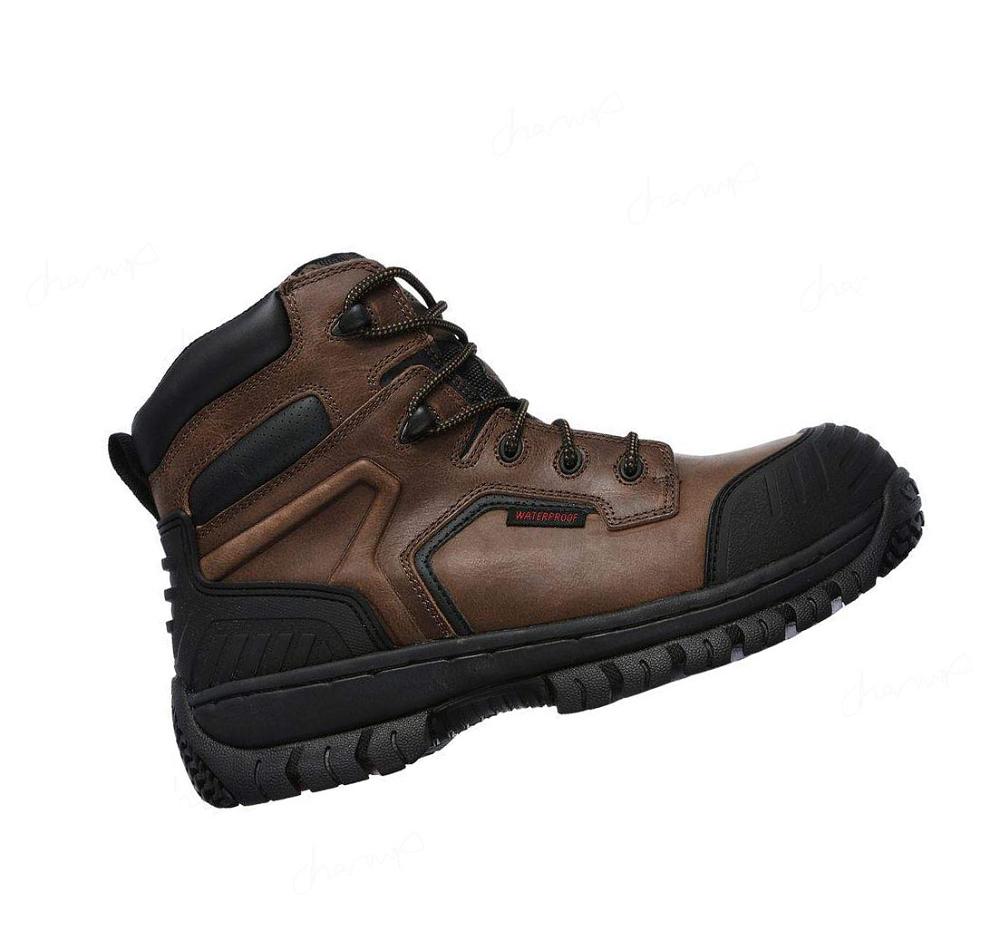 Zapatos De Trabajo Skechers Hartan - Onkin ST WP Hombre Marrones Oscuro | 5261X_AR