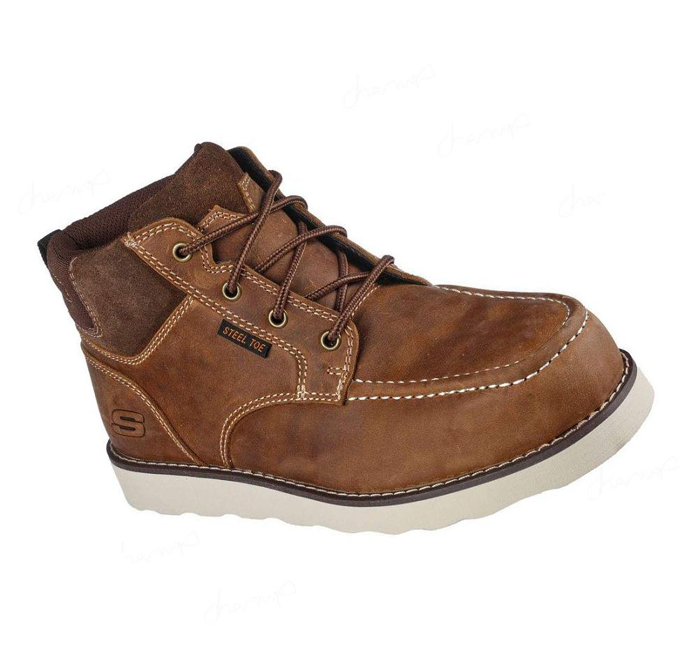 Zapatos De Trabajo Skechers Kadmiel - Kaed ST Hombre Marrones | 5561D_AR