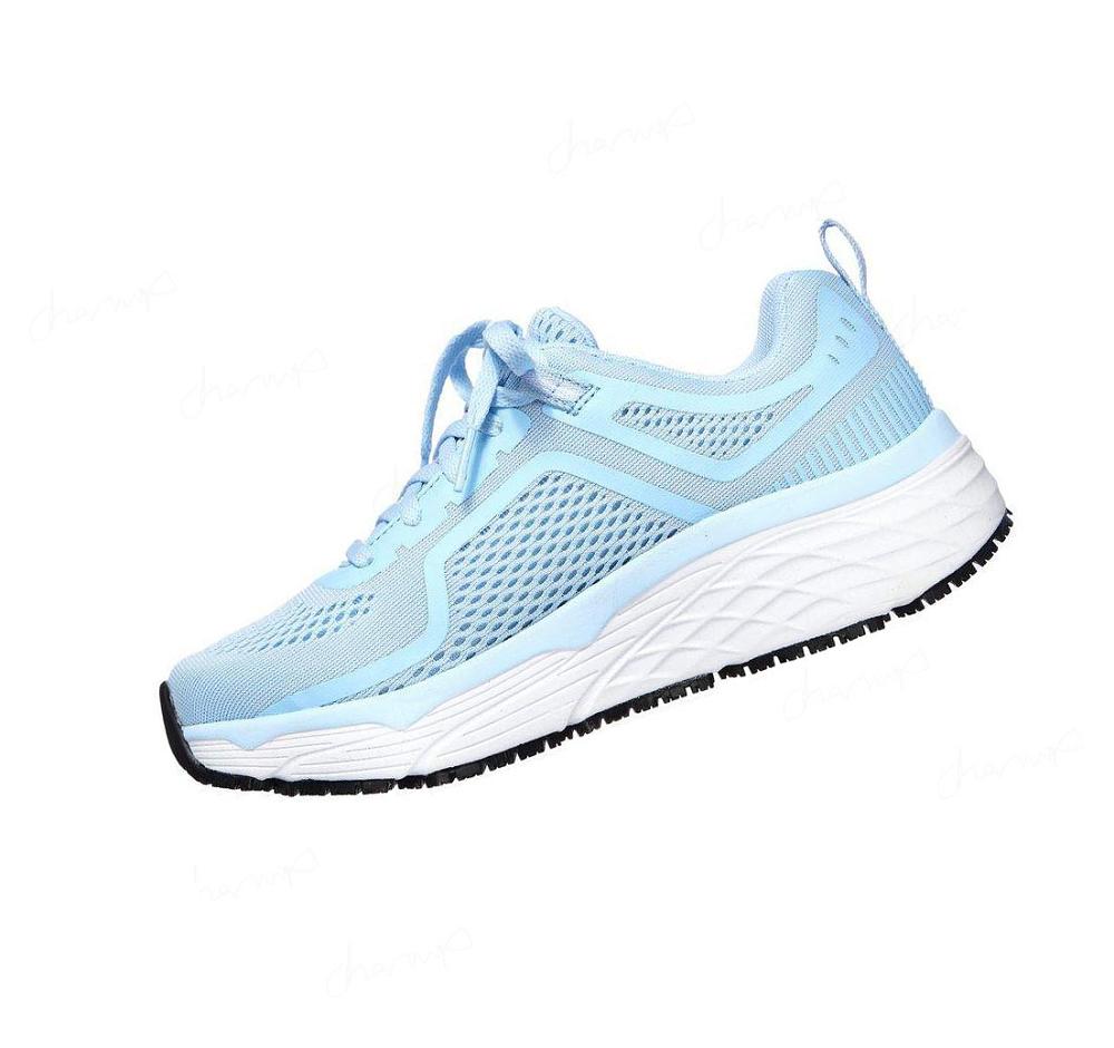 Zapatos De Trabajo Skechers Max Cushioning Elite SR - Banham Mujer Azules Claro | 3621A_AR