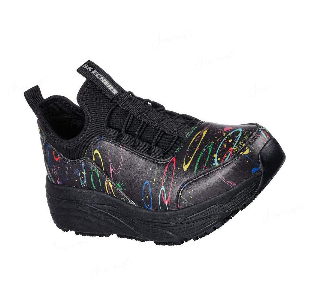 Zapatos De Trabajo Skechers Max Cushioning Elite SR - Serotina Mujer Negras Multicolor | 3696W_AR