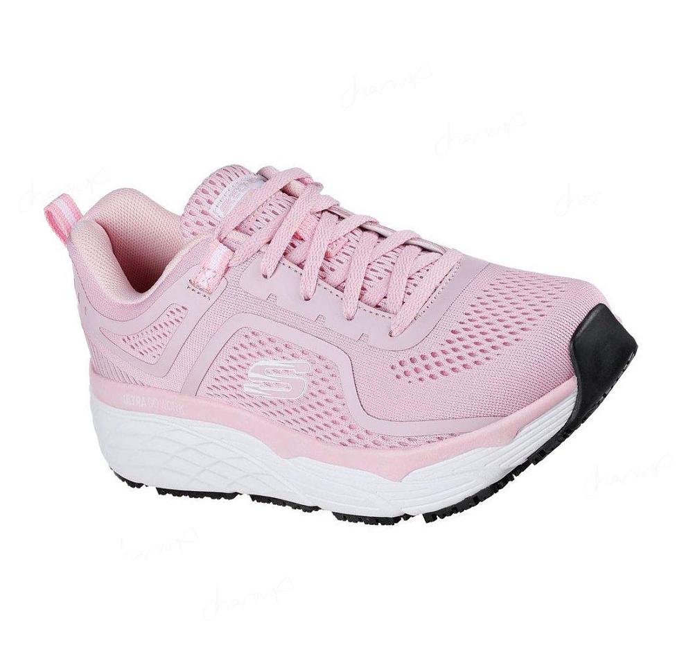 Zapatos De Trabajo Skechers Max Cushioning Elite SR - Banham Mujer Rosas | 36A6L_AR