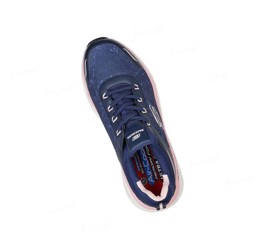 Zapatos De Trabajo Skechers Max Cushioning Elite SR - Rastip Mujer Azul Marino Rosas | 3821Q_AR