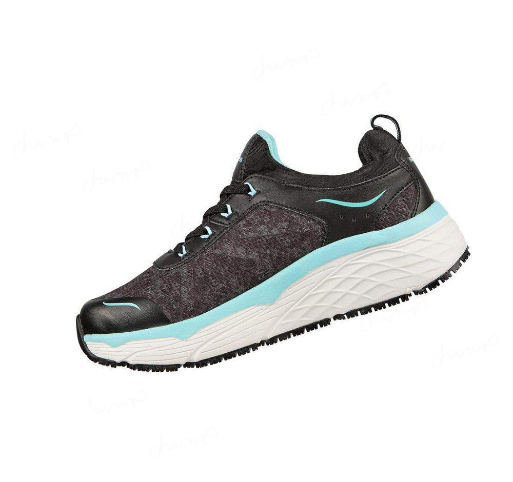 Zapatos De Trabajo Skechers Max Cushioning Elite SR - Rastip Mujer Negras Turquesa | 3T96A_AR