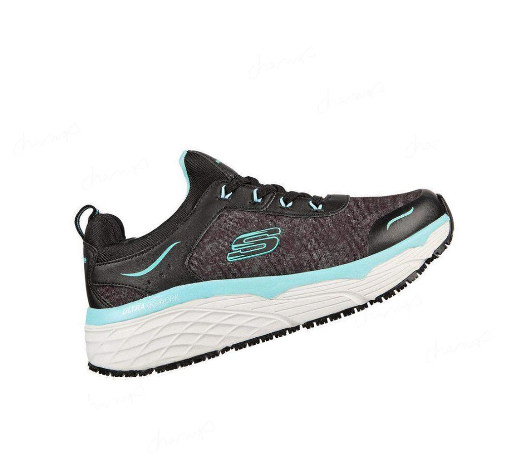 Zapatos De Trabajo Skechers Max Cushioning Elite SR - Rastip Mujer Negras Turquesa | 3T96A_AR