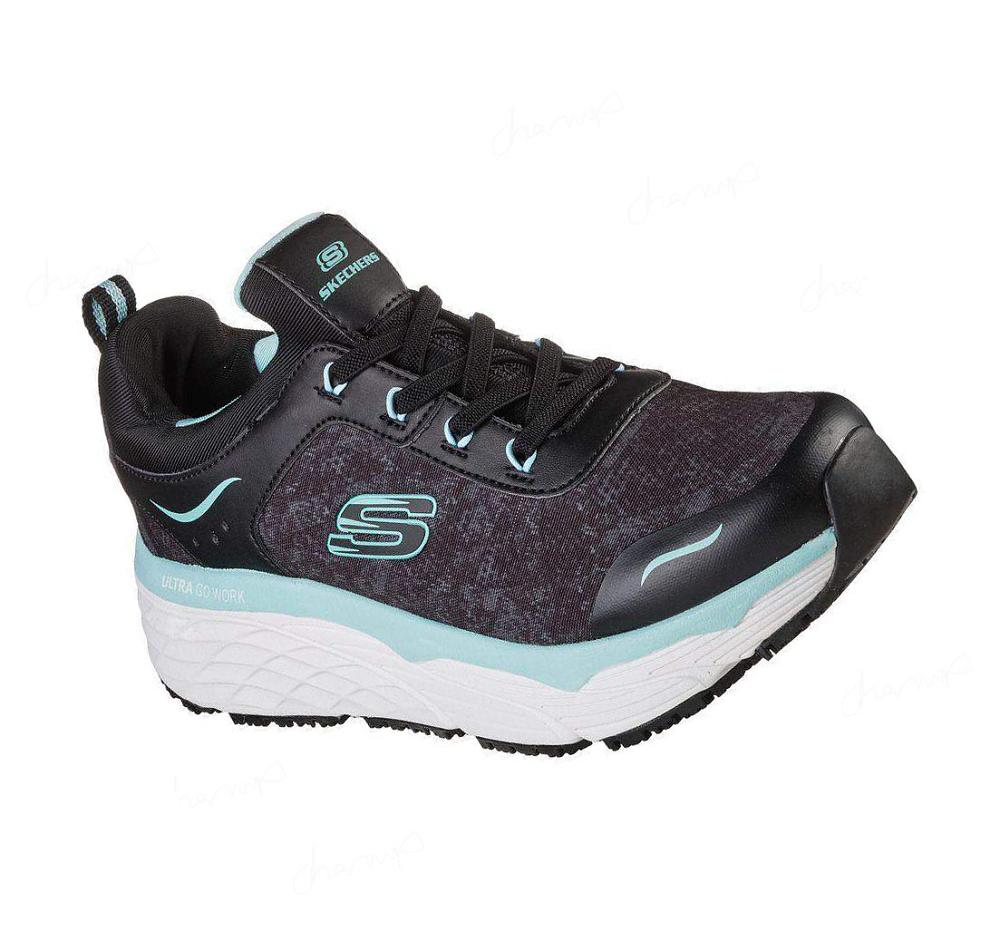 Zapatos De Trabajo Skechers Max Cushioning Elite SR - Rastip Mujer Negras Turquesa | 3T96A_AR