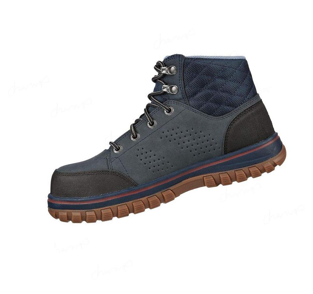 Zapatos De Trabajo Skechers McColl Comp Puntera Mujer Azul Marino Negras | 5T96A_AR