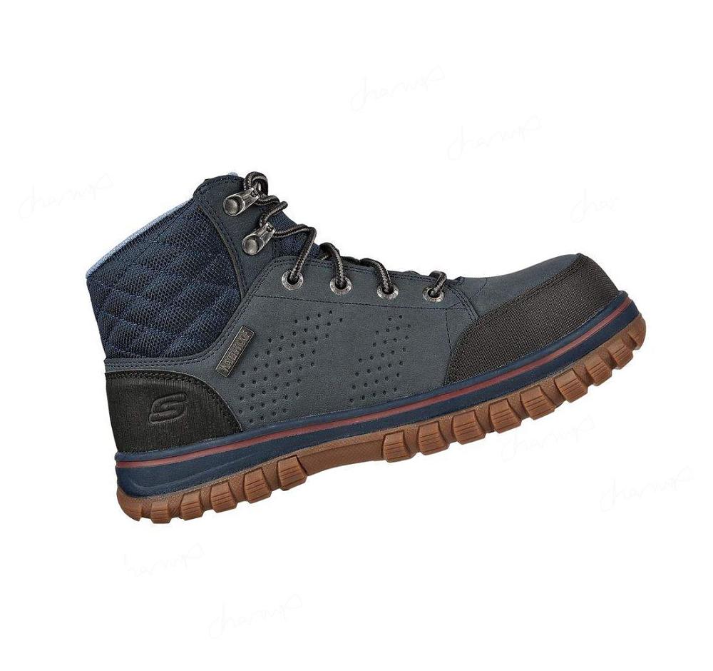 Zapatos De Trabajo Skechers McColl Comp Puntera Mujer Azul Marino Negras | 5T96A_AR