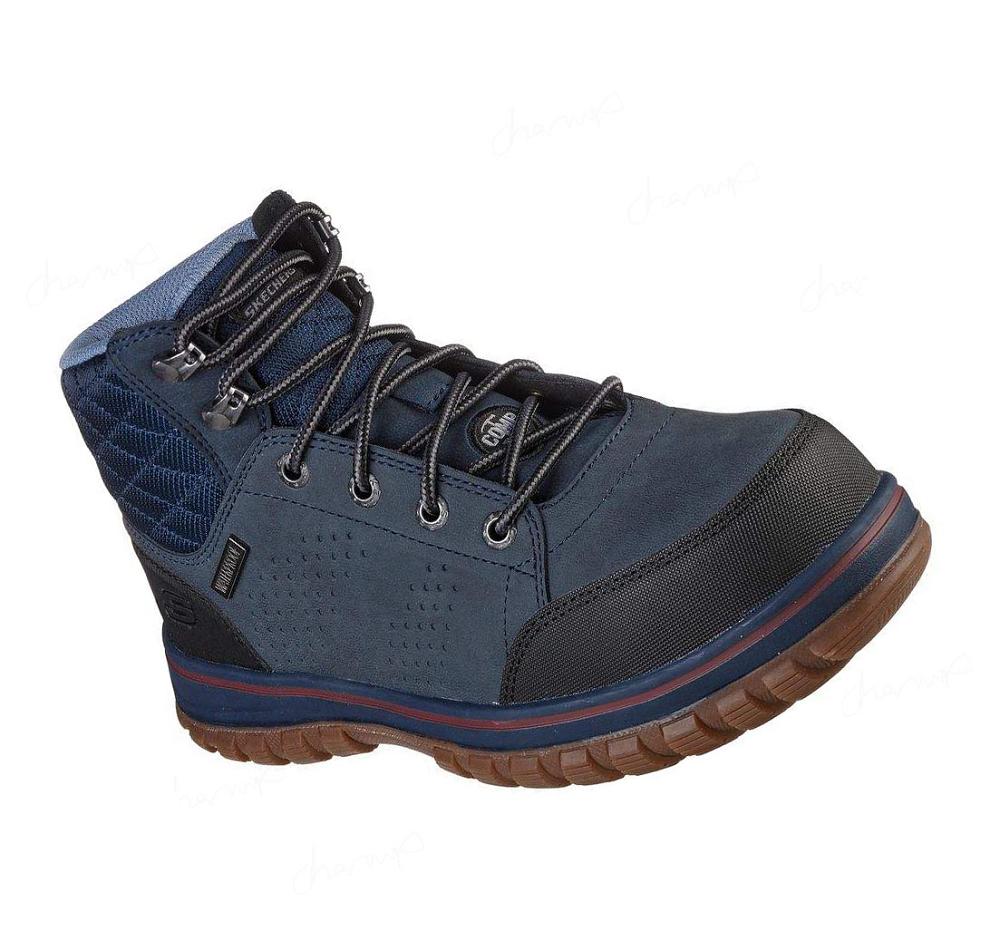 Zapatos De Trabajo Skechers McColl Comp Puntera Mujer Azul Marino Negras | 5T96A_AR