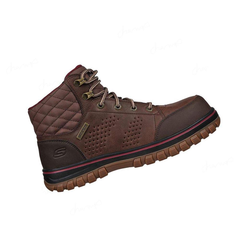 Zapatos De Trabajo Skechers McColl Comp Puntera Mujer Marrones | 5TA6A_AR