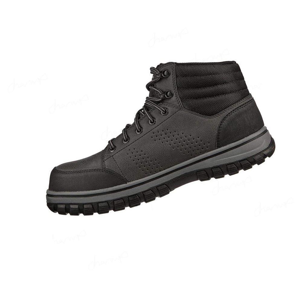 Zapatos De Trabajo Skechers McColl - Dassah WP Comp Puntera Hombre Negras | 3936S_AR