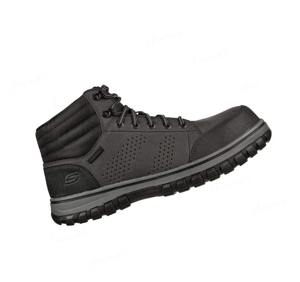 Zapatos De Trabajo Skechers McColl - Dassah WP Comp Puntera Hombre Negras | 3936S_AR