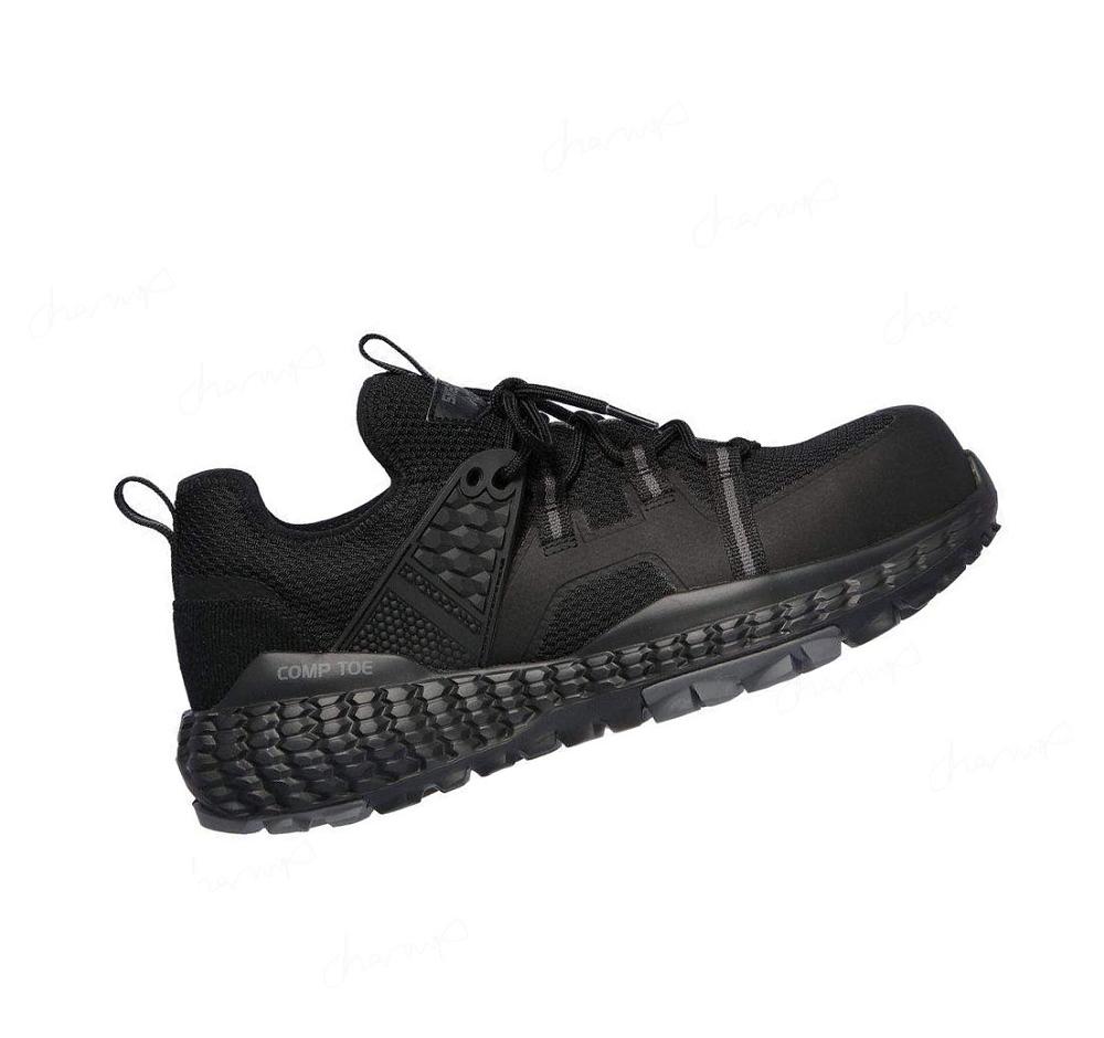 Zapatos De Trabajo Skechers Monster Comp Puntera Hombre Negras | A036L_AR