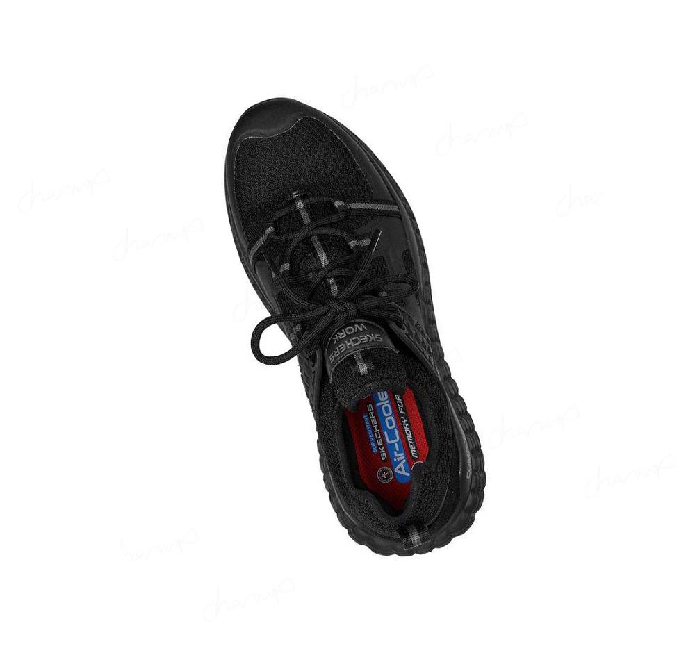 Zapatos De Trabajo Skechers Monster SR - Bulcks Comp Puntera Hombre Negras | A286B_AR