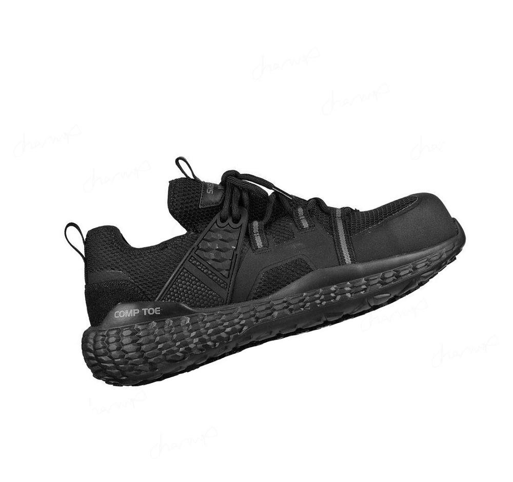 Zapatos De Trabajo Skechers Monster SR - Bulcks Comp Puntera Hombre Negras | A286B_AR