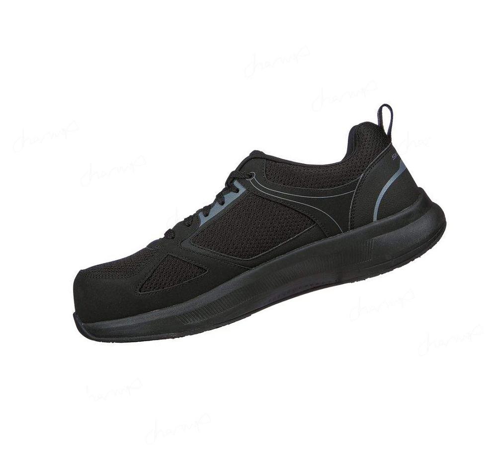 Zapatos De Trabajo Skechers Pulser SR Carbon Fiber Puntera Hombre Negras | A0610_AR