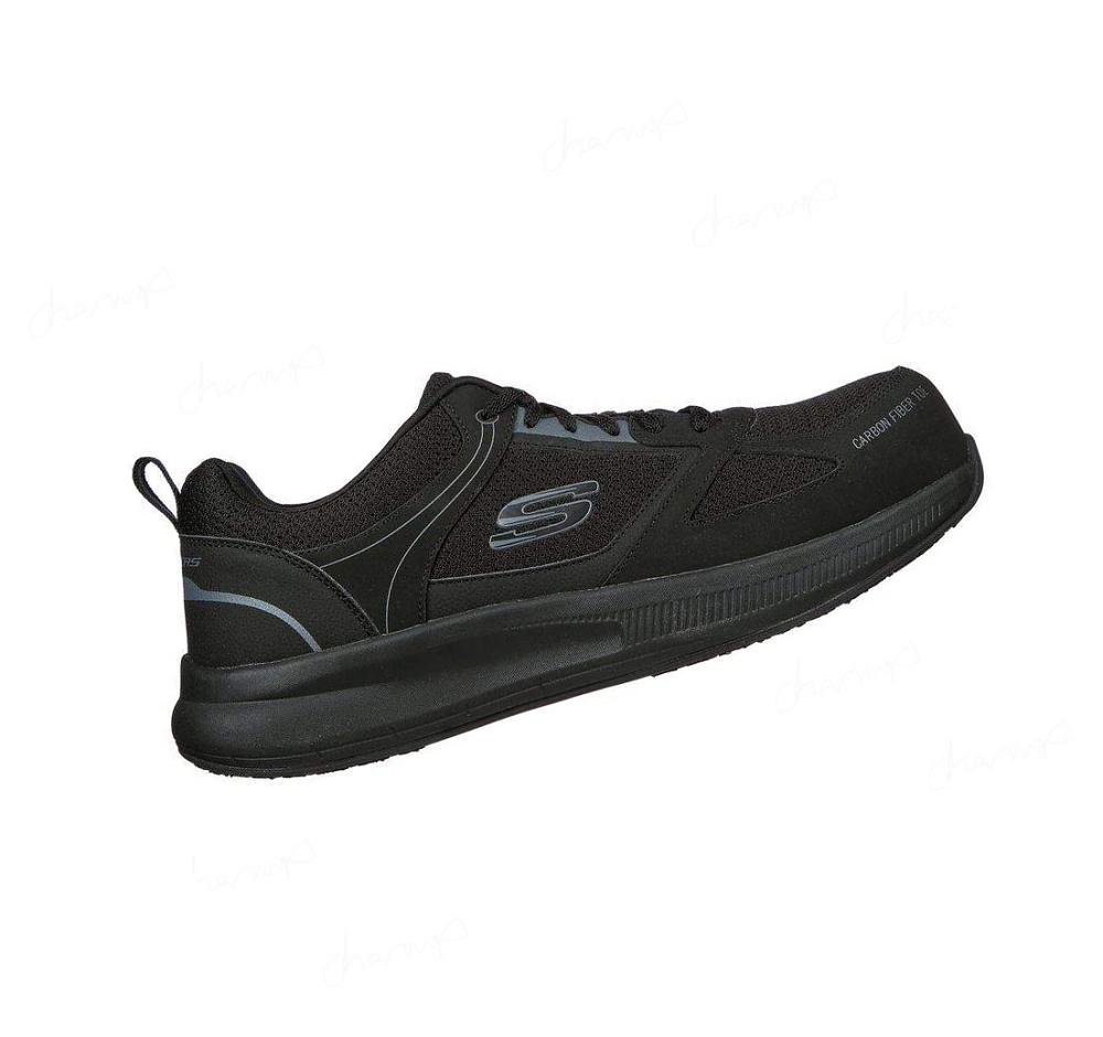 Zapatos De Trabajo Skechers Pulser SR Carbon Fiber Puntera Hombre Negras | A0610_AR