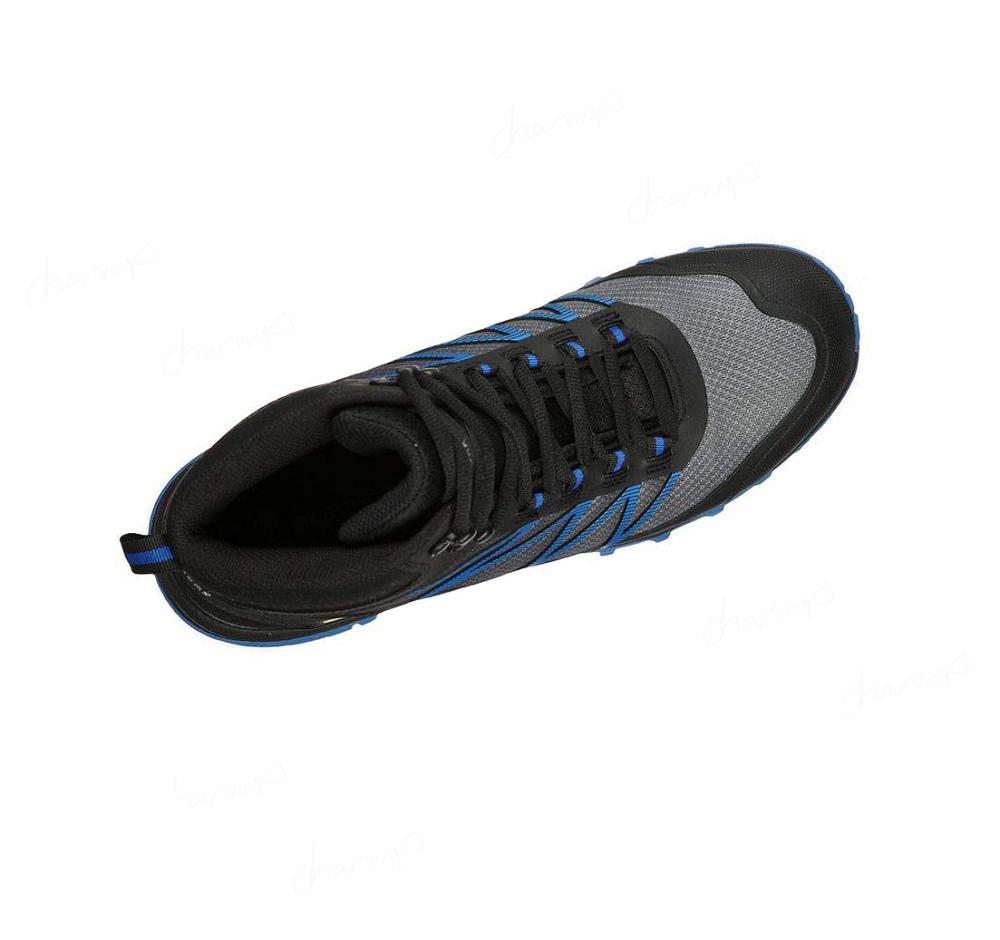 Zapatos De Trabajo Skechers Puxal - Firmle ESD Comp Puntera Hombre Negras Azules | A686L_AR