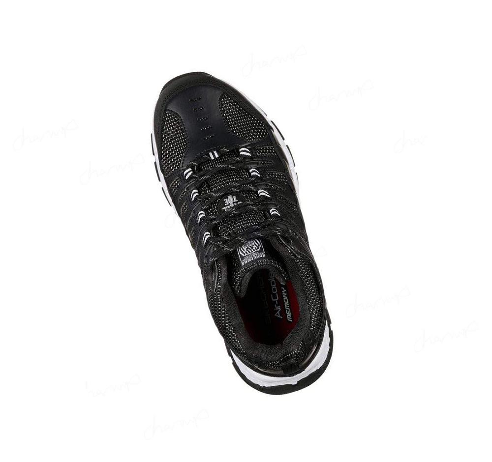 Zapatos De Trabajo Skechers Queznell ST WP Hombre Negras Blancas | 5086C_AR