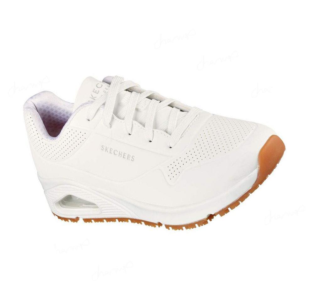 Zapatos De Trabajo Skechers Relaxed Fit: Uno SR Mujer Blancas | 35A6S_AR