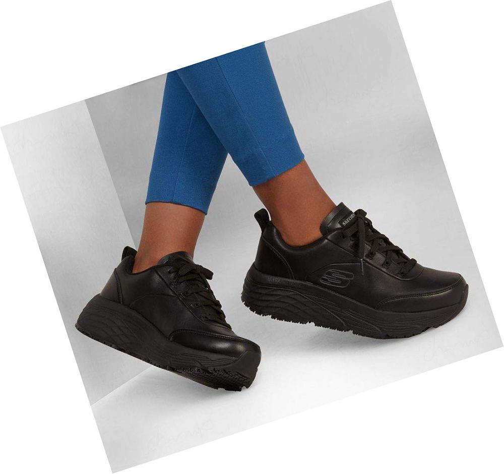 Zapatos De Trabajo Skechers Relaxed Fit: Max Cushioning Elite SR - Kajus Mujer Negras | 3A960_AR