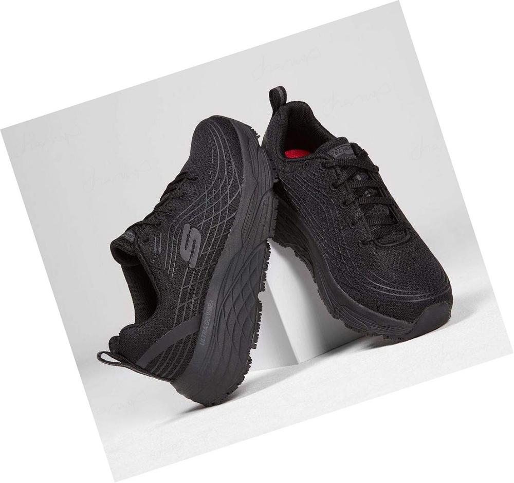 Zapatos De Trabajo Skechers Relaxed Fit: Max Cushioning Elite SR Mujer Negras | 3AT18_AR