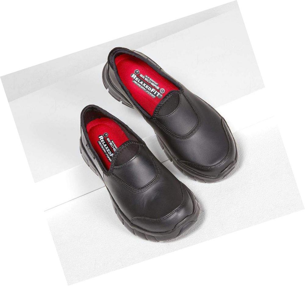 Zapatos De Trabajo Skechers Relaxed Fit - Sure Pista Mujer Negras | 50T10_AR