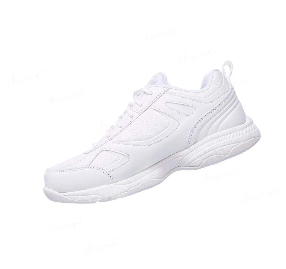 Zapatos De Trabajo Skechers Relaxed Fit: Dighton - Bricelyn SR Mujer Blancas | 52965_AR