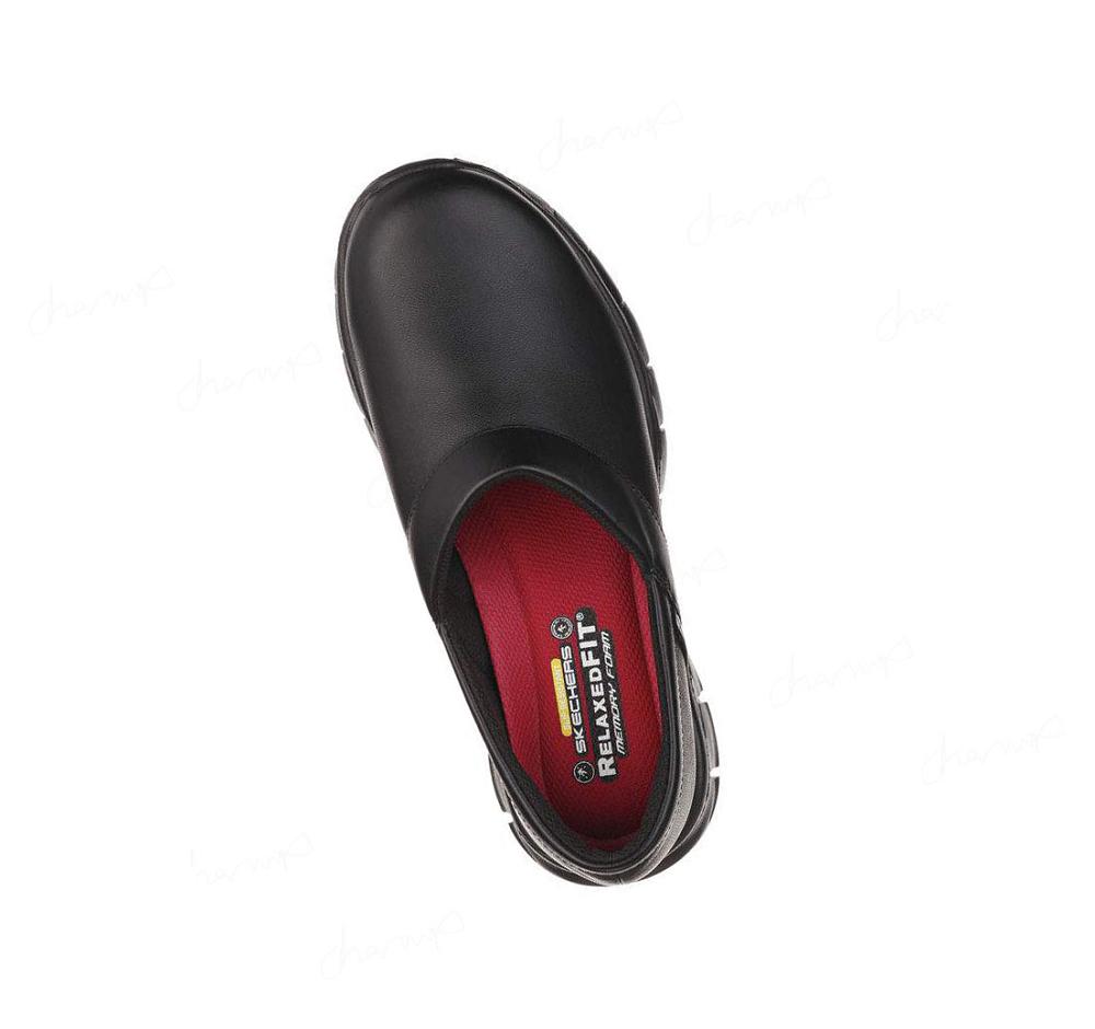 Zapatos De Trabajo Skechers Relaxed Fit: Sure Pista - Bernal SR Mujer Negras | 52A6R_AR