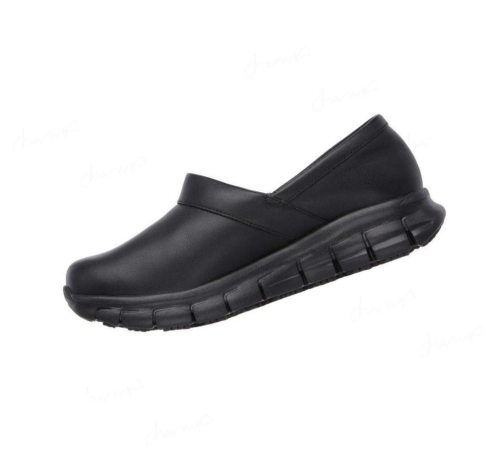 Zapatos De Trabajo Skechers Relaxed Fit: Sure Pista - Bernal SR Mujer Negras | 52A6R_AR