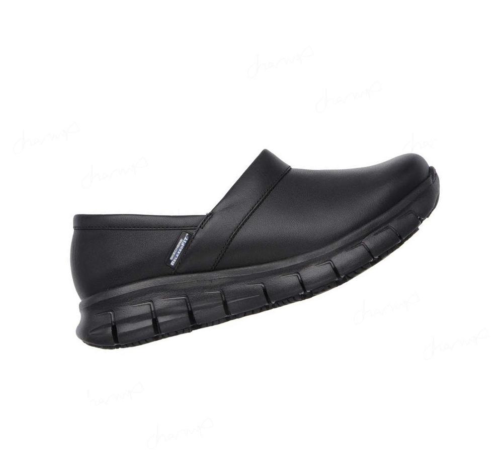 Zapatos De Trabajo Skechers Relaxed Fit: Sure Pista - Bernal SR Mujer Negras | 52A6R_AR