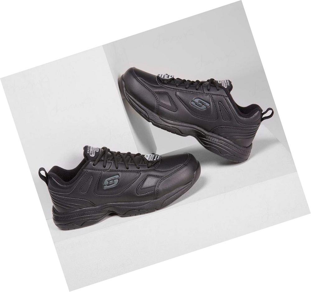 Zapatos De Trabajo Skechers Relaxed Fit: Dighton - Bricelyn SR Mujer Negras | 52T1E_AR