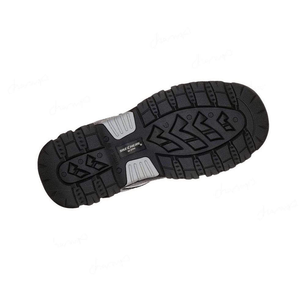 Zapatos De Trabajo Skechers Relaxed Fit: Burgin - Sosder Comp Puntera Hombre Negras | 5A11P_AR