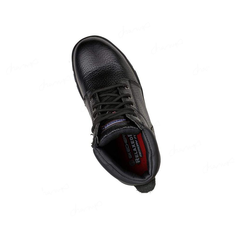 Zapatos De Trabajo Skechers Relaxed Fit: Workshire - Peril ST Mujer Negras | 5AT13_AR