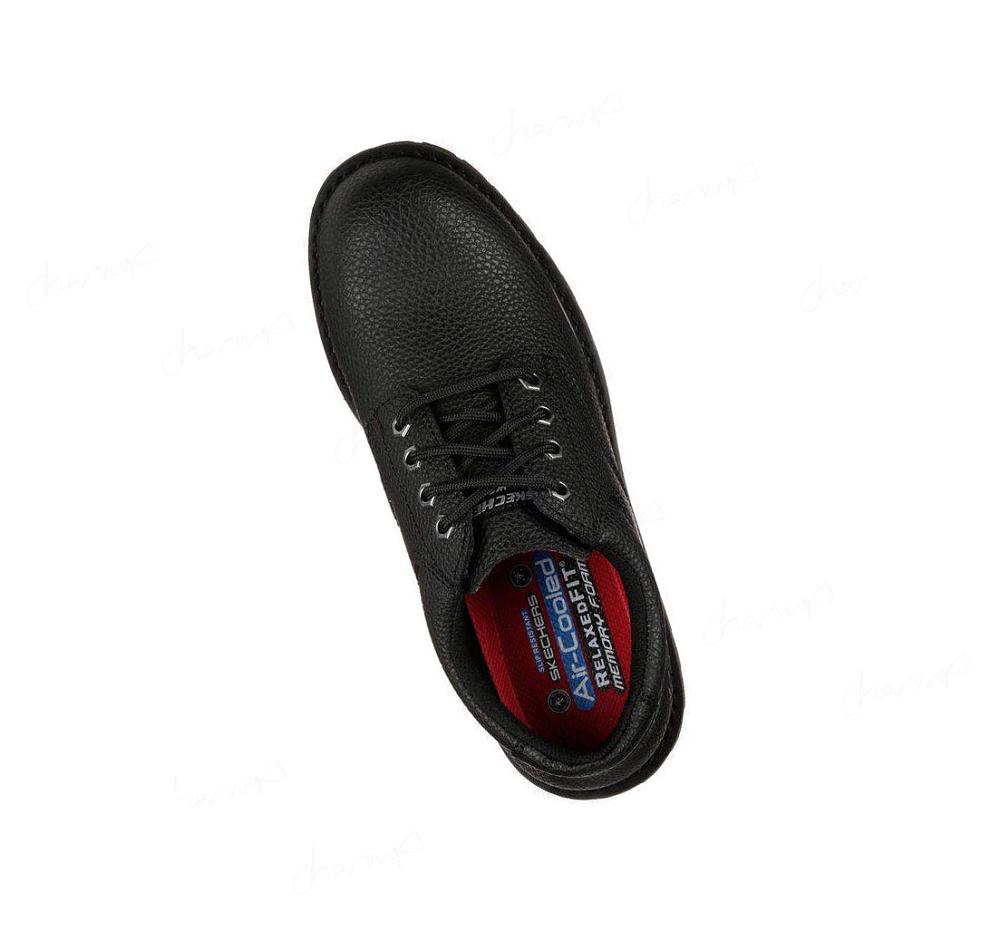 Zapatos De Trabajo Skechers Relaxed Fit: Cottonwood - Jaken SR Hombre Negras | 6061P_AR