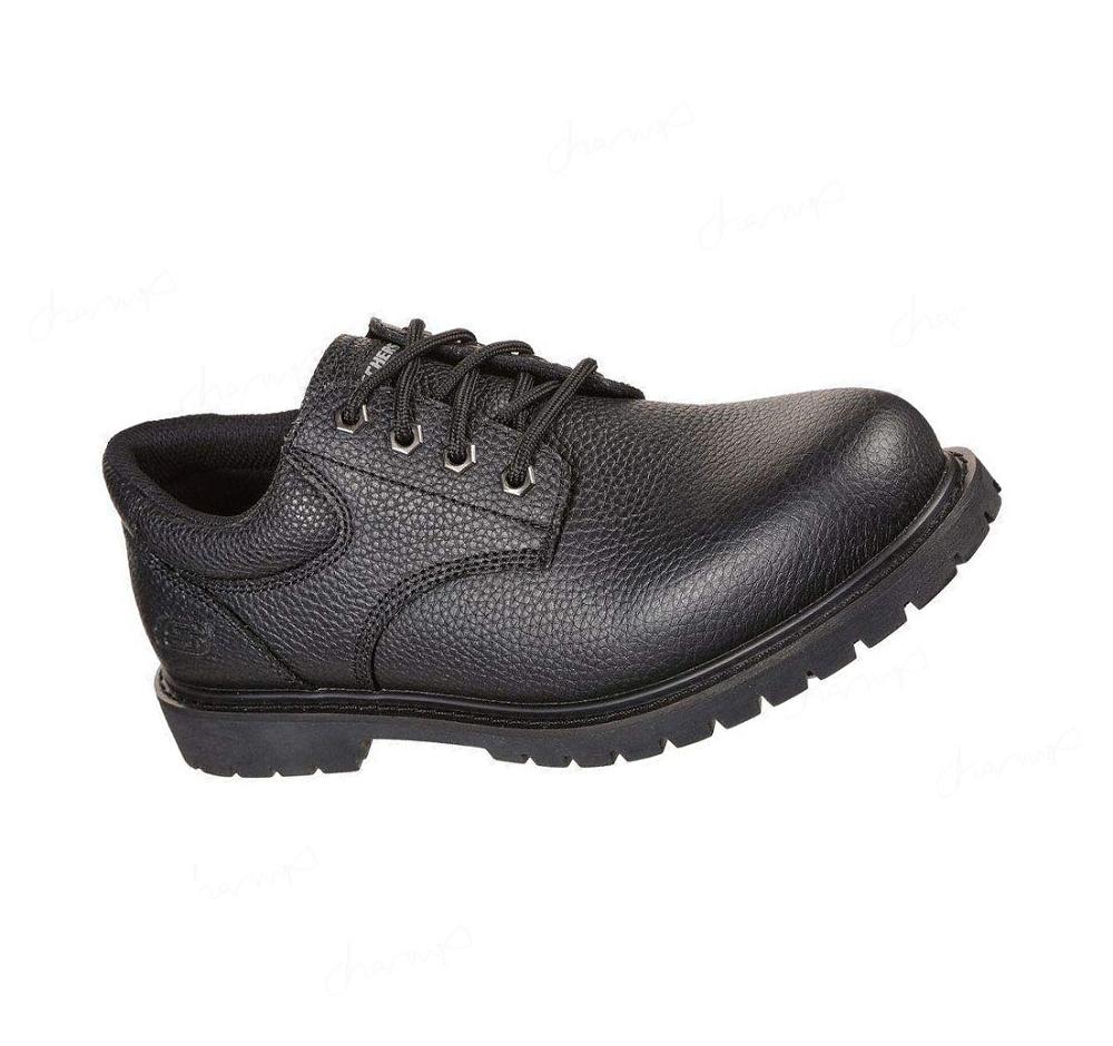 Zapatos De Trabajo Skechers Relaxed Fit: Cottonwood - Jaken SR Hombre Negras | 6061P_AR