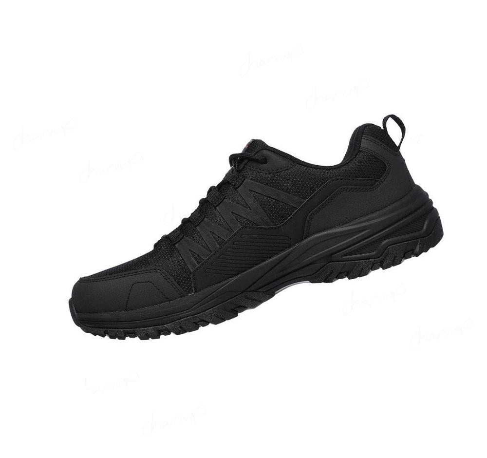 Zapatos De Trabajo Skechers Relaxed Fit: Fannter SR Hombre Negras | 6236B_AR