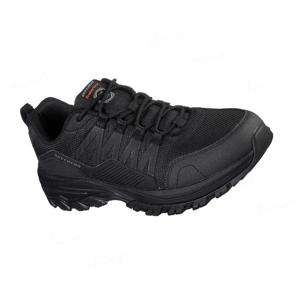 Zapatos De Trabajo Skechers Relaxed Fit: Fannter SR Hombre Negras | 6236B_AR