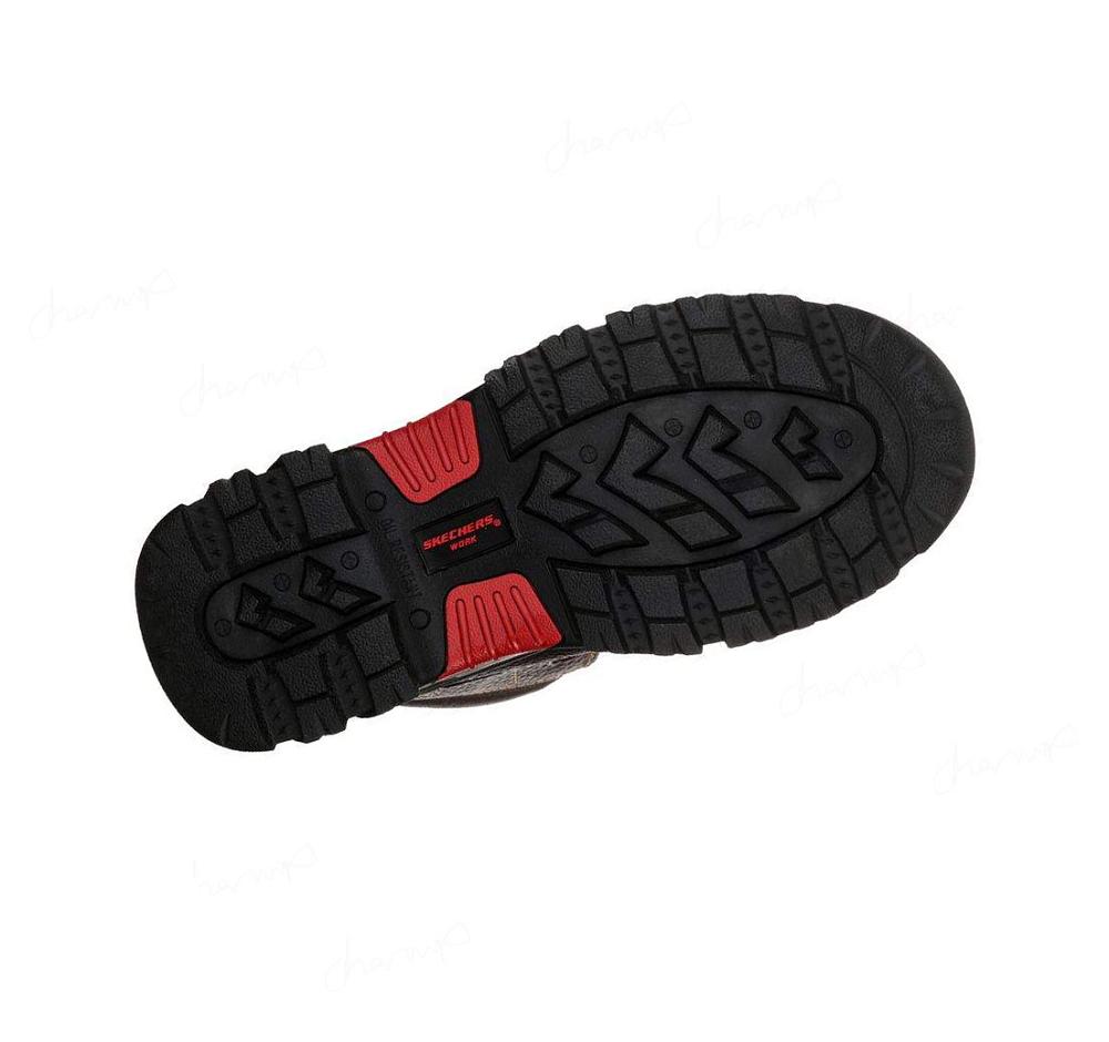 Zapatos De Trabajo Skechers Relaxed Fit: Burgin - Congaree Hombre Marrones | 6286R_AR