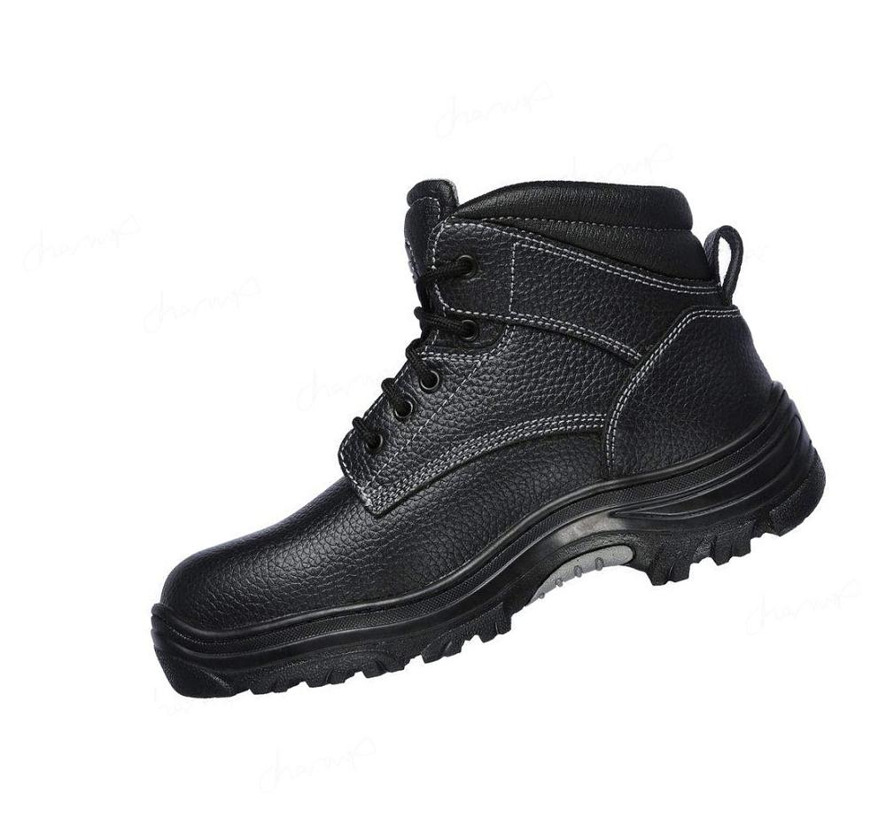 Zapatos De Trabajo Skechers Relaxed Fit: Burgin - Congaree Hombre Negras | 6311E_AR