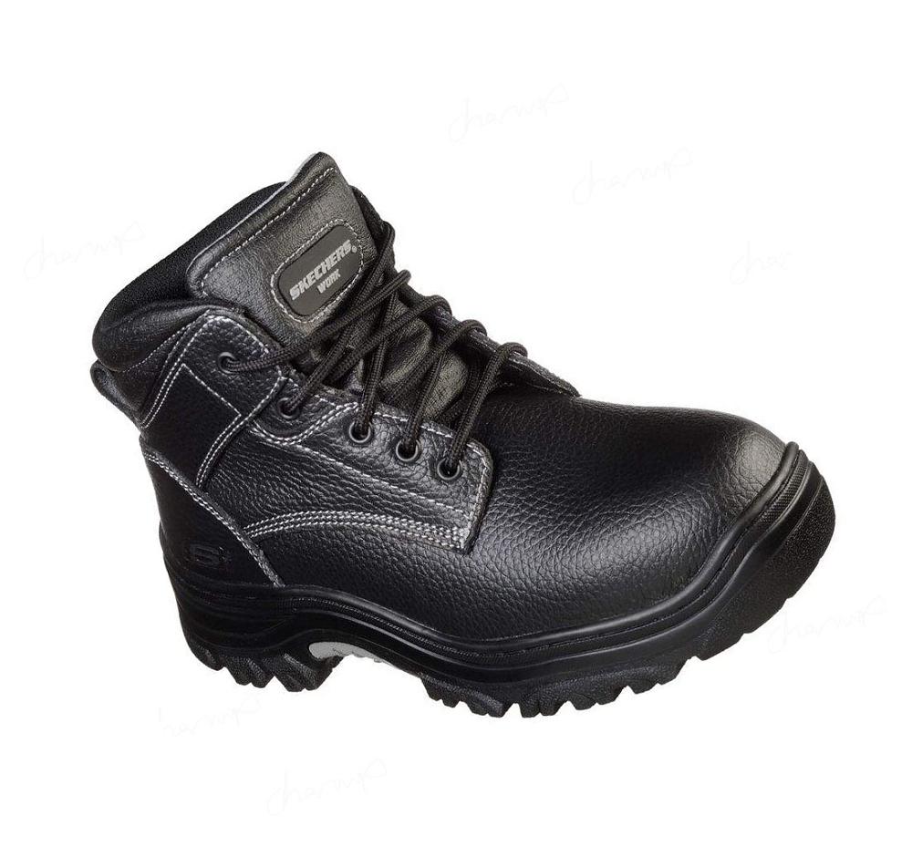 Zapatos De Trabajo Skechers Relaxed Fit: Burgin - Congaree Hombre Negras | 6311E_AR