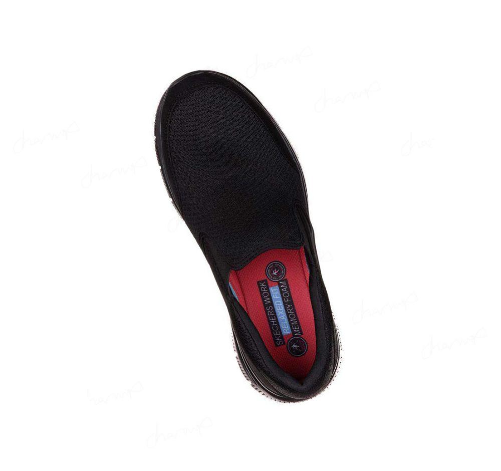 Zapatos De Trabajo Skechers Relaxed Fit: Flex Advantage - McAllen SR Hombre Negras | 63365_AR