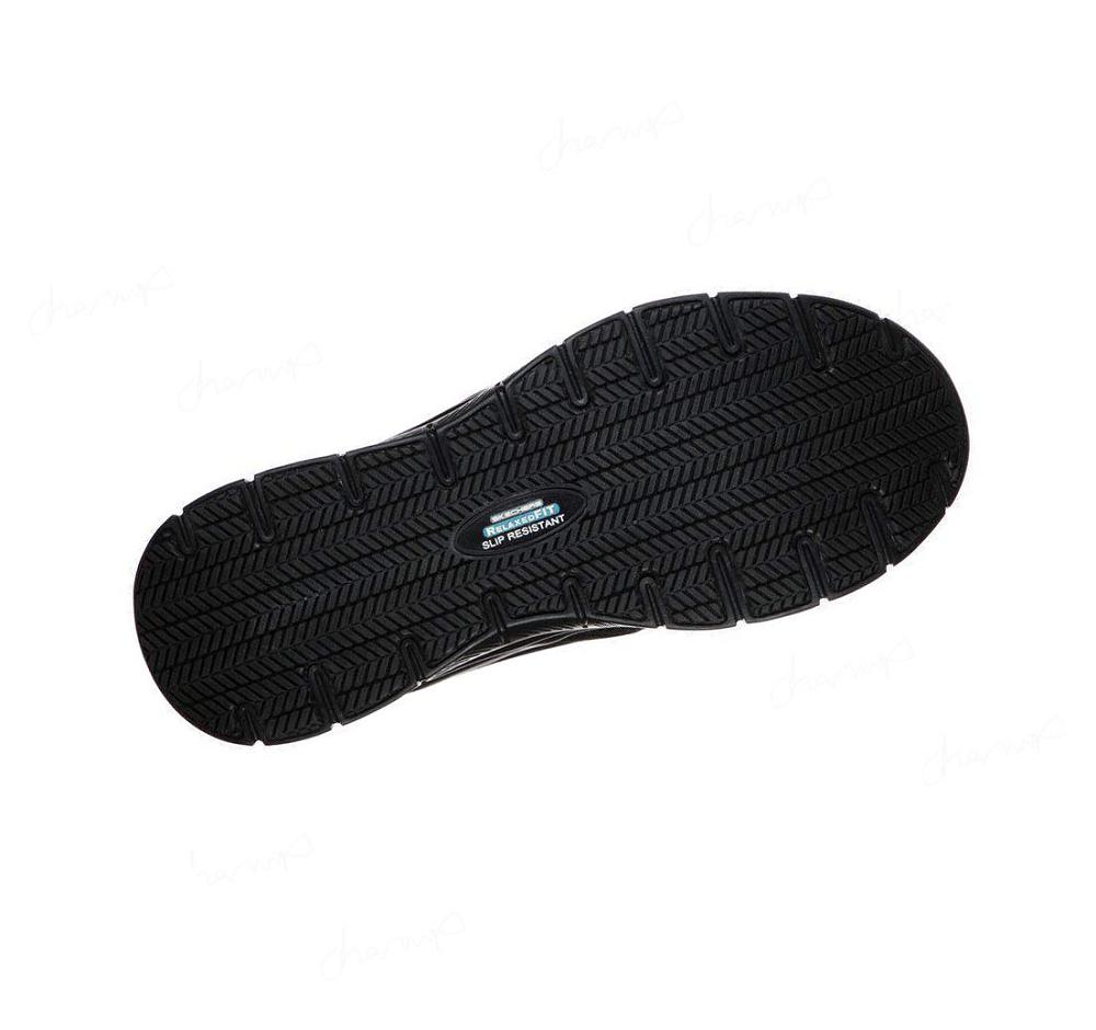 Zapatos De Trabajo Skechers Relaxed Fit: Flex Advantage - McAllen SR Hombre Negras | 63365_AR