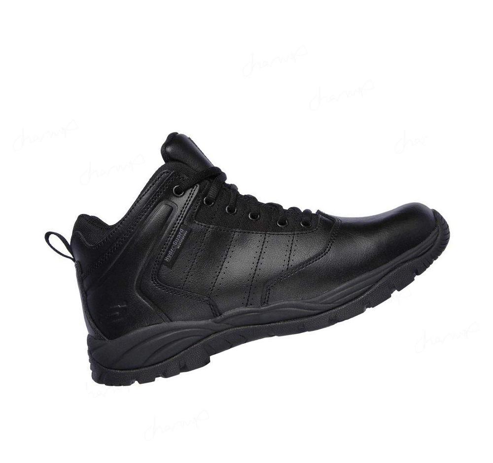 Zapatos De Trabajo Skechers Relaxed Fit: Braly Tactical Hombre Negras | 6536S_AR