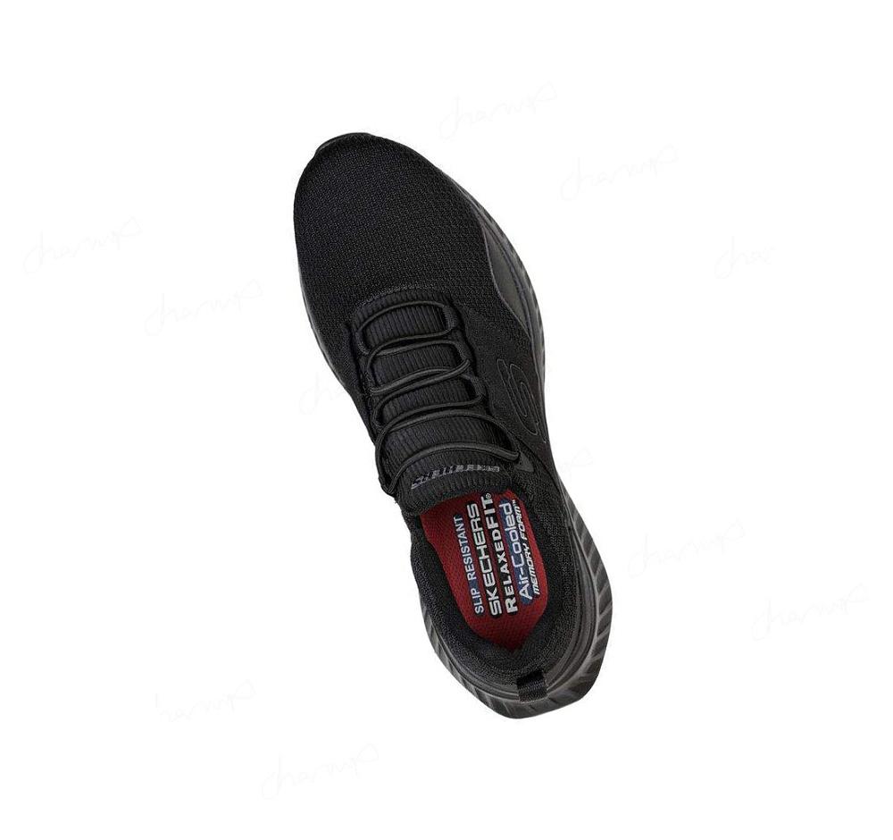 Zapatos De Trabajo Skechers Relaxed Fit: Tilido SR Hombre Negras | 6561X_AR