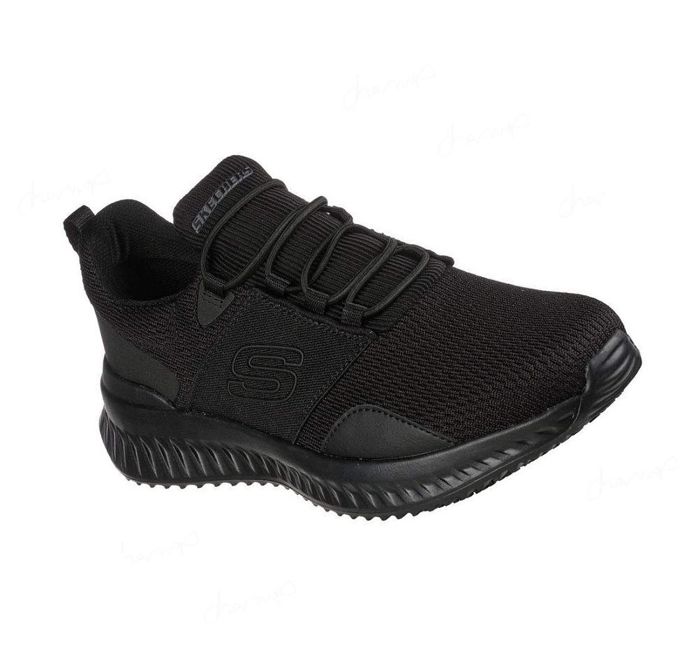 Zapatos De Trabajo Skechers Relaxed Fit: Tilido SR Hombre Negras | 6561X_AR