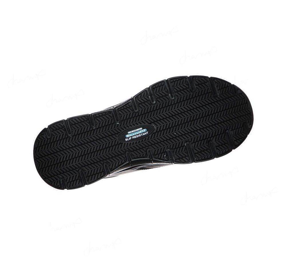 Zapatos De Trabajo Skechers Relaxed Fit: Flex Advantage - Fourche SR Hombre Negras | 6586L_AR