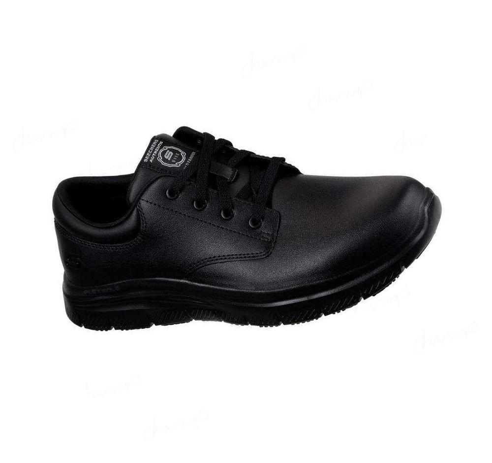 Zapatos De Trabajo Skechers Relaxed Fit: Flex Advantage - Fourche SR Hombre Negras | 6586L_AR