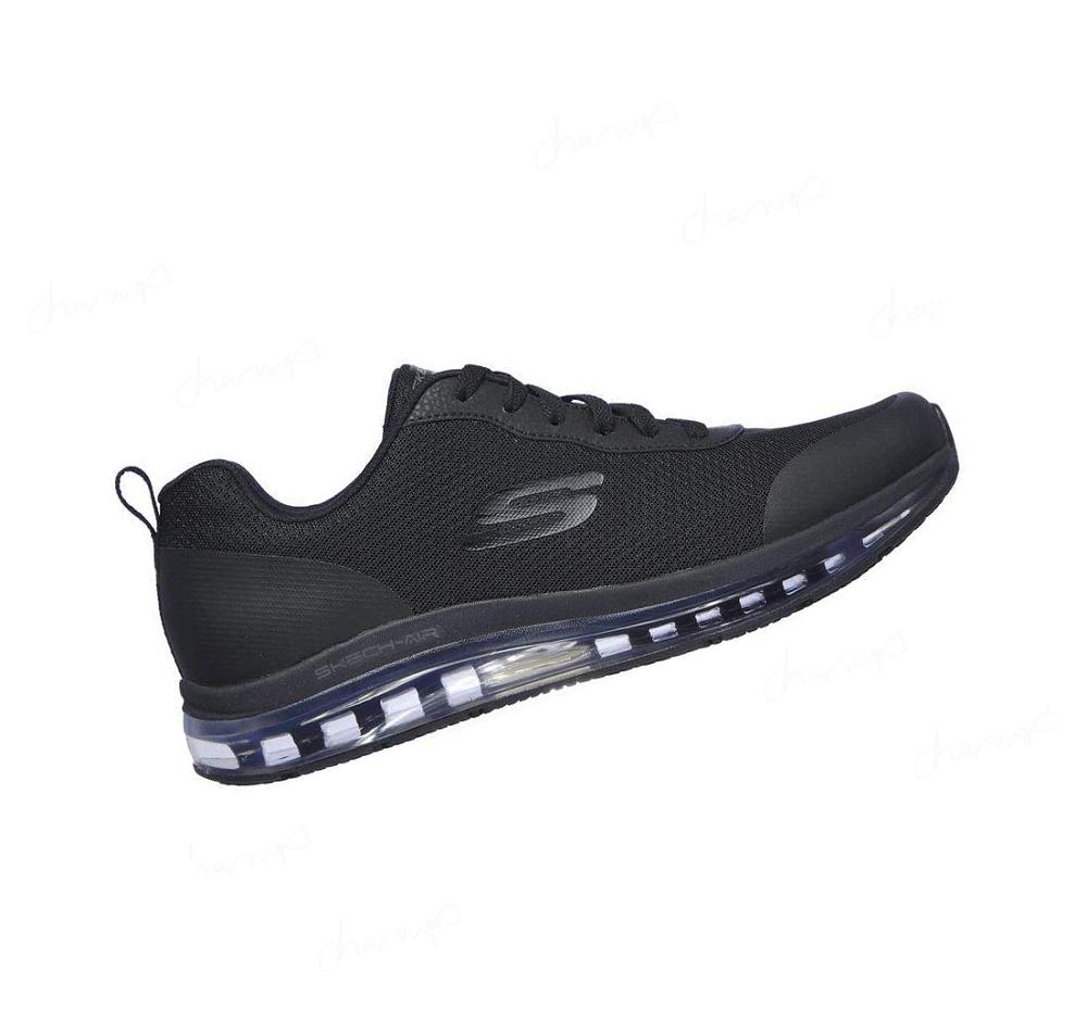 Zapatos De Trabajo Skechers Relaxed Fit: Skech-Air - Chamness SR Hombre Negras | 6611A_AR