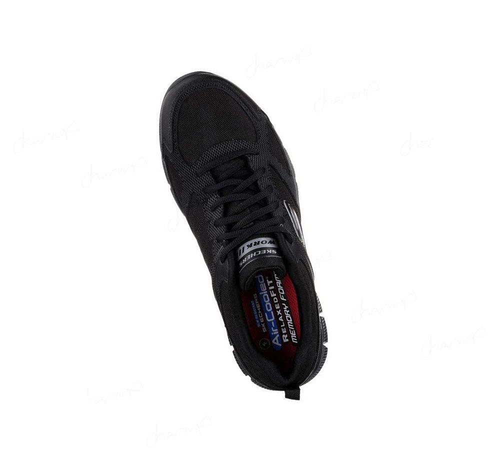 Zapatos De Trabajo Skechers Relaxed Fit: Telfin - Sanphet SR Hombre Negras | 6811Q_AR